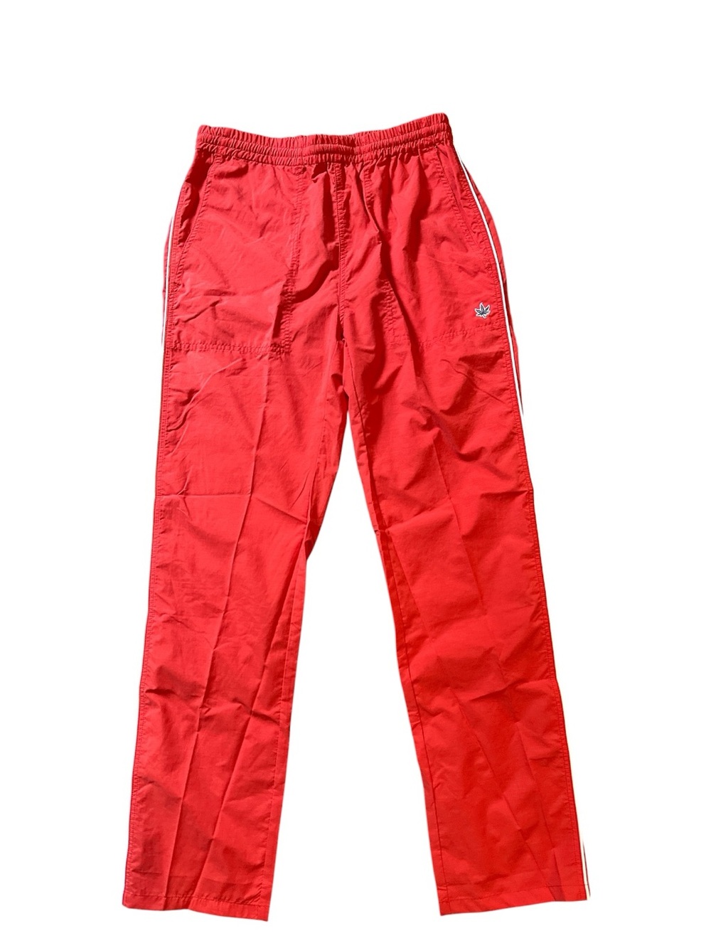 New, BOAST, size small, Red Track Pants, lightweight with white Side Stripe